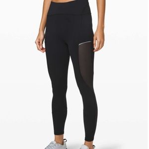 Lululemon Always Airy High-Rise Run Tight 25" black size 6